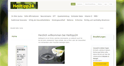 Desktop Screenshot of heiltipp24.de