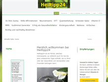 Tablet Screenshot of heiltipp24.de